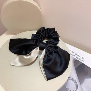French Style Double Sided Ribbon Scrunchie, Scarf